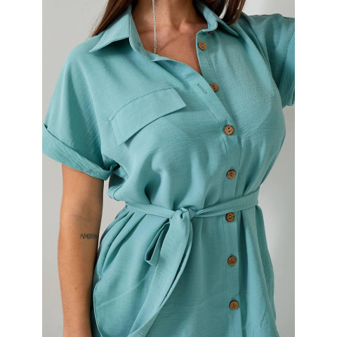 Костюм з поясом, арт 428, мята