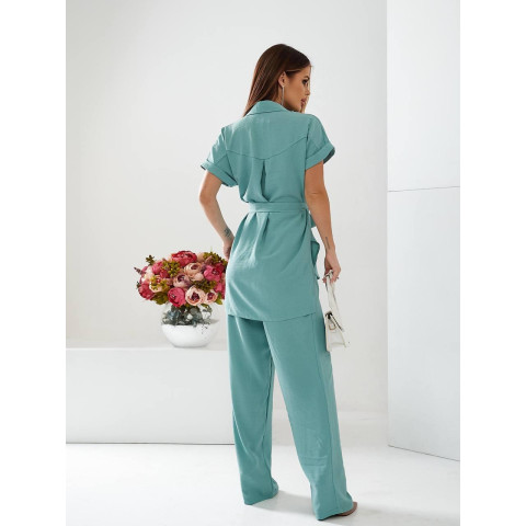 Костюм з поясом, арт 428, мята