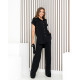 Костюм з поясом, арт 428, чорний