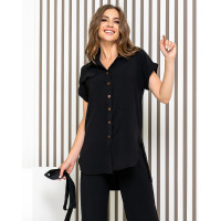 Костюм з поясом, арт 428, чорний