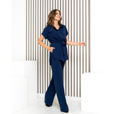 Костюм з поясом, арт 428, синій