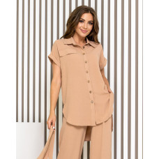 Костюм з поясом, арт 428, беж