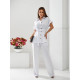 Костюм з поясом, арт 428, білий