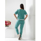 Вишуканий спортивний костюм, арт. 477, сіро - зелений