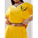 Вишуканий спортивний костюм, арт. 477, жовтий