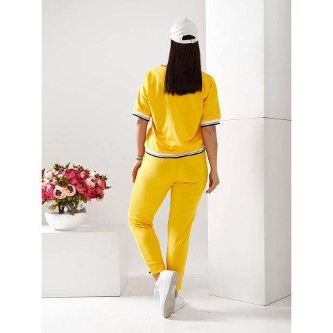 Вишуканий спортивний костюм, арт. 477, жовтий