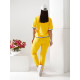 Вишуканий спортивний костюм, арт. 477, жовтий
