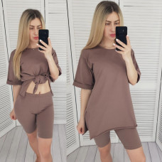 Костюм з легінсами, арт. 447, кава