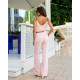 Комбінезон з поясом, арт.433 пудра
