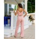 Комбінезон з поясом, арт.433 персик