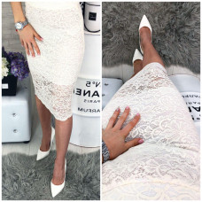 Гіпюрова спідниця 814 молоко