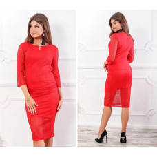 Гіпюрова спідниця 814/2 червоний