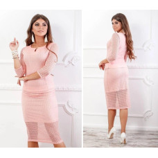 Гіпюрова спідниця 814/2 персик