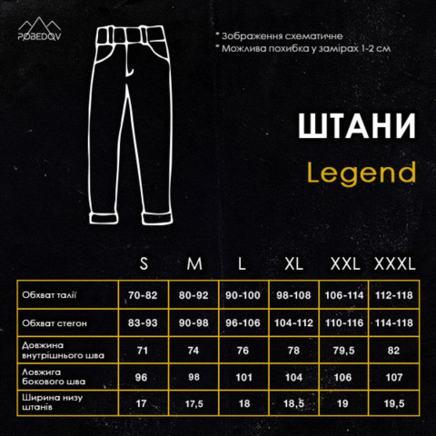 Штани Pobedov Legend Темно-синій