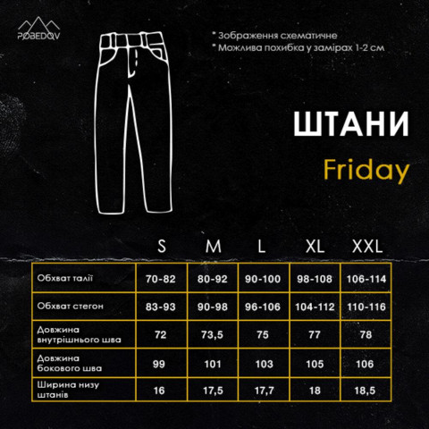 Штани Pobedov Friday Темно-сірий