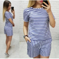 Костюм 169 блакитна смужка