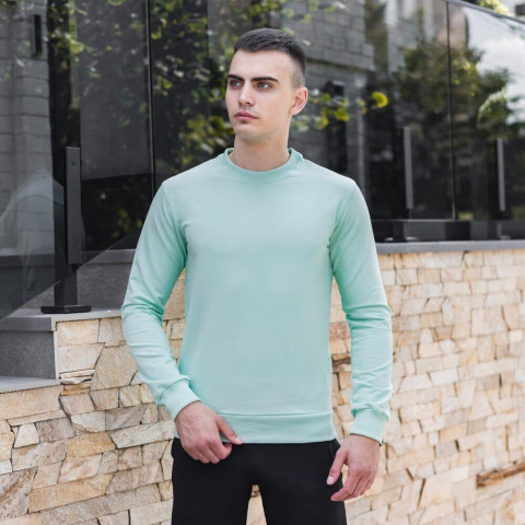 Світшот Pobedov 001 Ментоловий