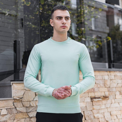 Світшот Pobedov 001 Ментоловий