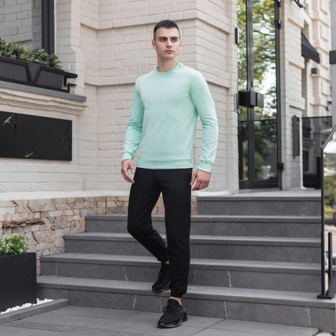 Світшот Pobedov 001 Ментоловий