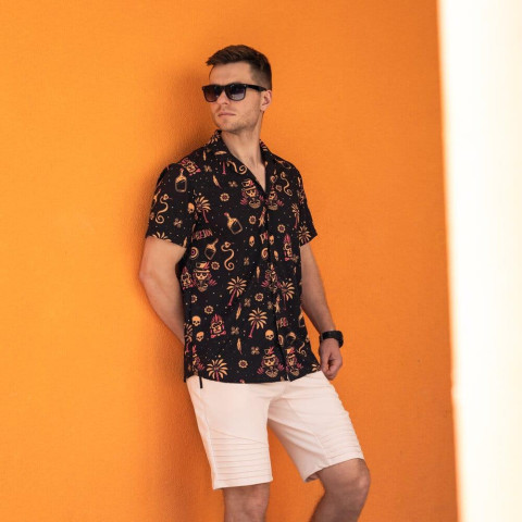 Сорочка Pobedov Dejavu Totem Чорний