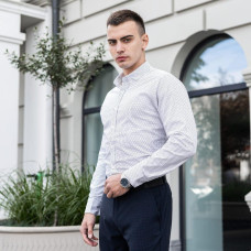 Сорочка Pobedov Orel в горох Біло-чорний