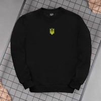 Світшот Pobedov 001 - Герб 4 см наклейка жовта Чорний