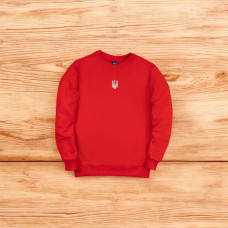 Світшот Pobedov 001 - Герб 4 см наклейка біла Червоний