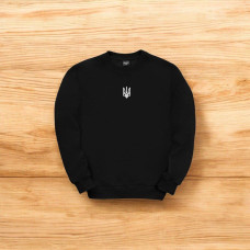 Світшот Pobedov 001 - Герб 4 см наклейка біла Чорний