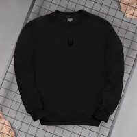 Світшот Pobedov 001 - Герб 4 см наклейка чорна Чорний