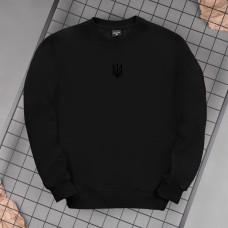 Світшот Pobedov 001 - Герб 4 см наклейка чорна Чорний