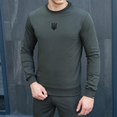 Світшот Pobedov 001 - Герб 4 см наклейка чорна Темно зелений