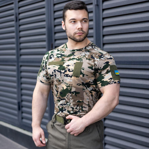 Футболка Pobedov Peremoga Військова Мультикам