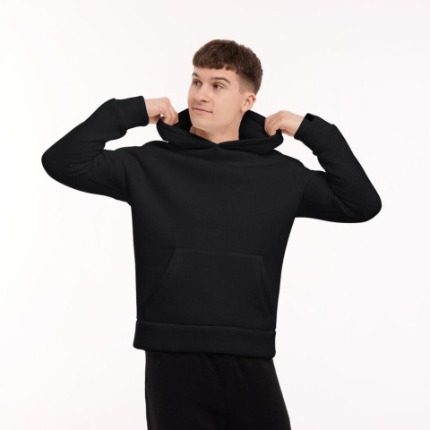 Худі Pobedov 008 ЗИМА Чорний