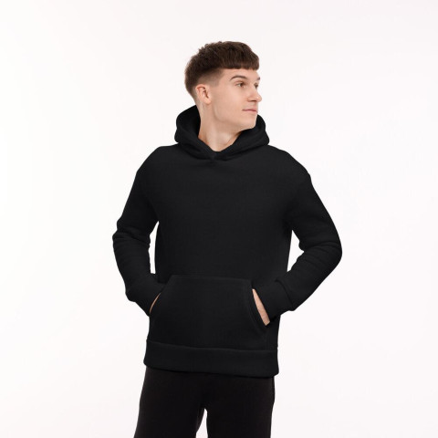 Худі Pobedov 008 ЗИМА Чорний