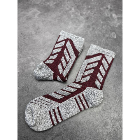 Шкарпетки Thermal Сіро-бордовий