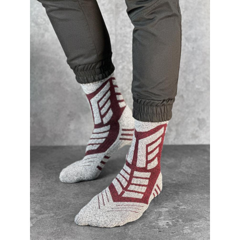 Шкарпетки Thermal Сіро-бордовий