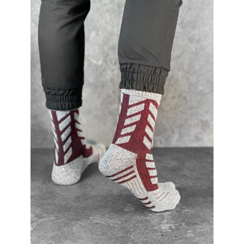 Шкарпетки Thermal Сіро-бордовий