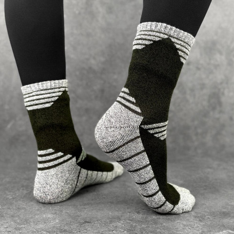 Шкарпетки Pobedov Heat Хакі-сірий