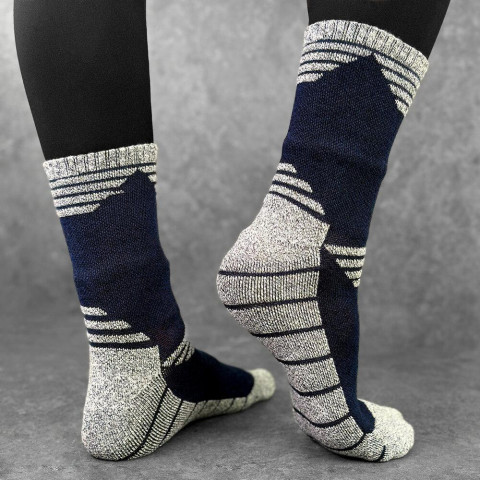 Шкарпетки Pobedov Heat Синьо-сірий