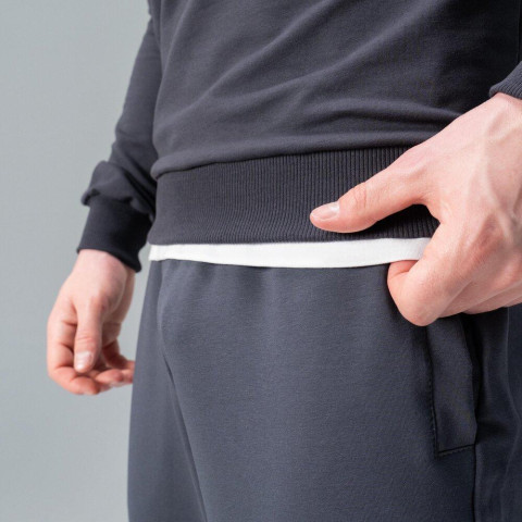 Світшот Pobedov 001 Темно-сірий