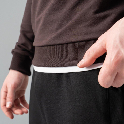 Світшот Pobedov 001 Шоколадний