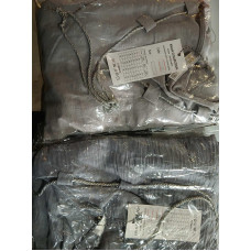 Брючний костюм з намистом, арт. 432, світло сірий