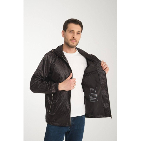 Куртка вітровка чорний JakHBn013