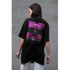 Жіноча Оверсайз Футболка З Принтом Without Dimension Black