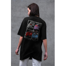 Жіноча Оверсайз Футболка З Принтом Without Cars Black