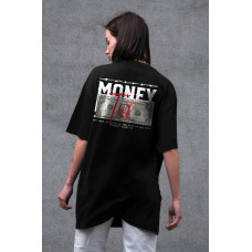 Жіноча Оверсайз Футболка З Принтом Without Talk Black