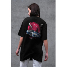 Жіноча Оверсайз Футболка З Принтом Without Skyline Black