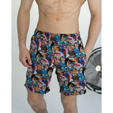 Пляжні шорти Pobedov Vocation Los Santos Блакитний