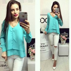 Блуза арт.777 бірюза