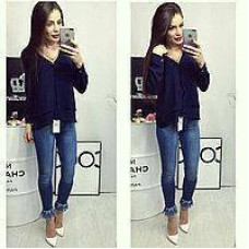 Блуза арт.777 синій